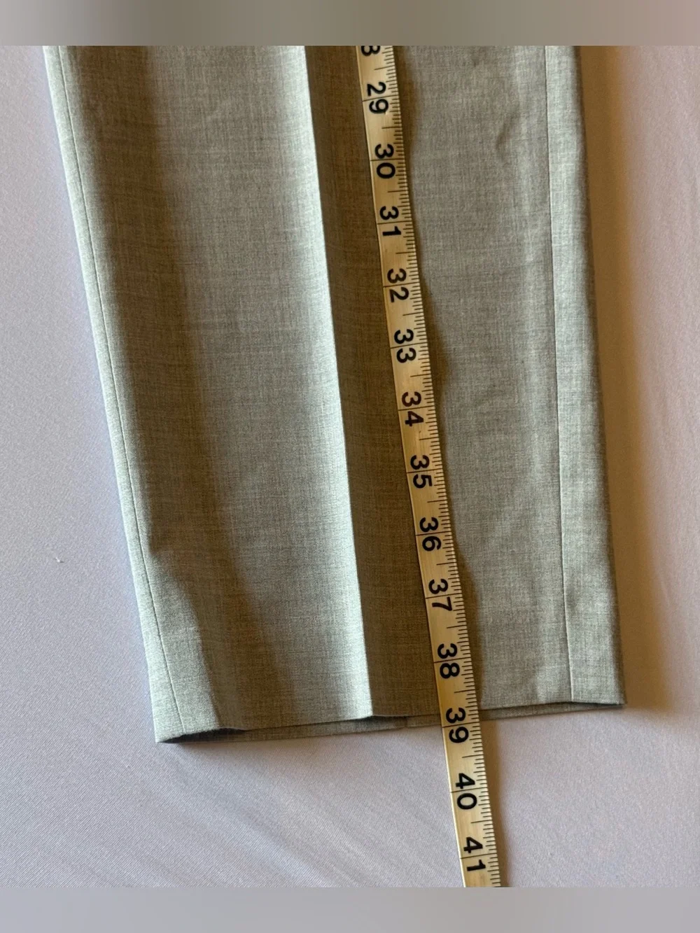 Ralph Lauren Men's Dress Golf Pants 34W X 30L Rn#90736 Light Gray Flat Front